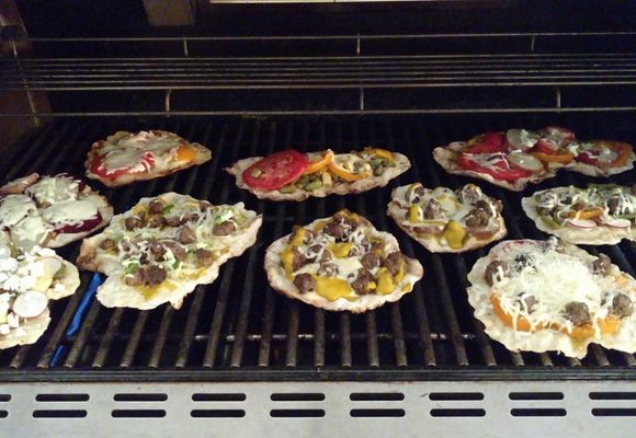 grilled pizza