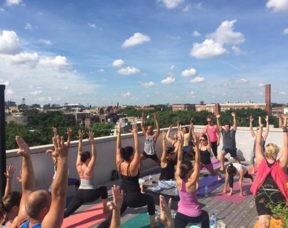 yoga on the roof