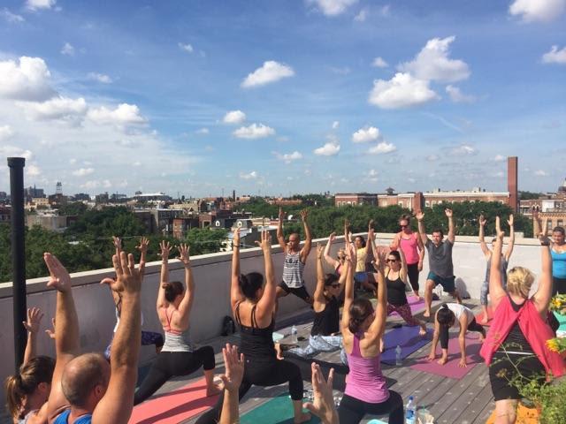 yoga on the roof