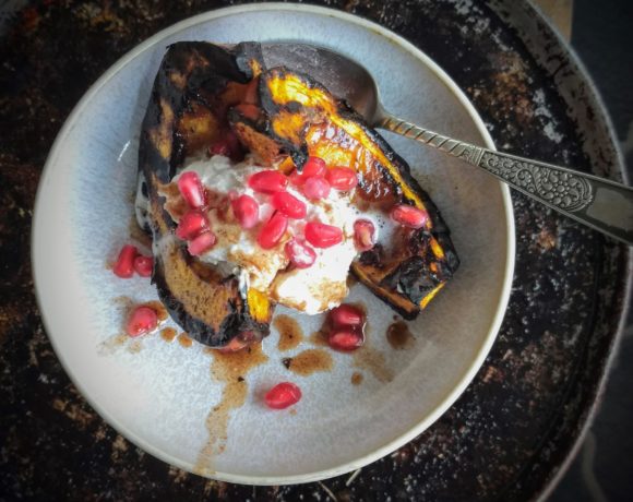 grilled spiced pumpkin dessert