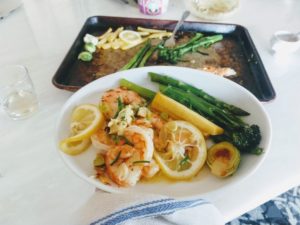 shrimp with asparagus