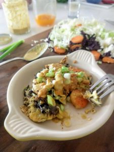 cabbage pancake on a plate