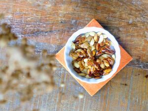 sesame roasted pumpkin seeds