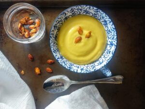 Roasted Sheet Pan Pumpkin Soup