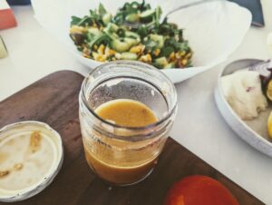 tomato drippings vinaigrette