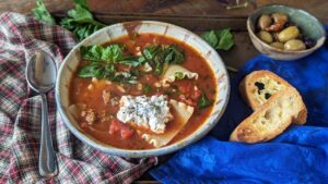 Lasagna soup