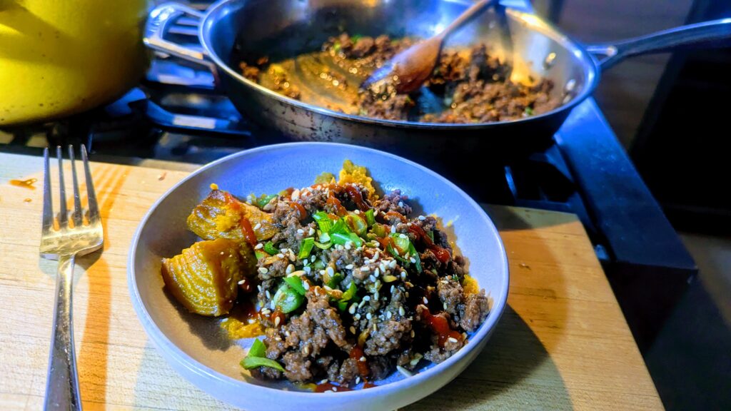 10-minute Korean Ground Beef {df, gf} - happy eats healthy
