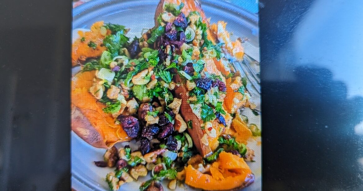 Gremolata over Sweet Potato