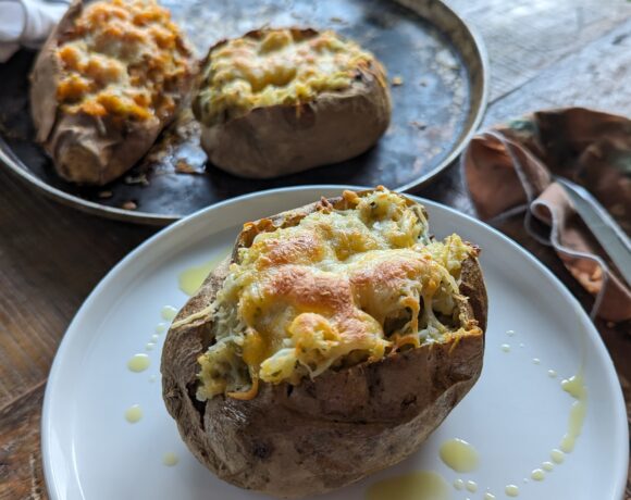 Colcannon-stuffed potato