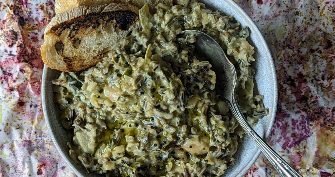 vegan spinach artichoke dip