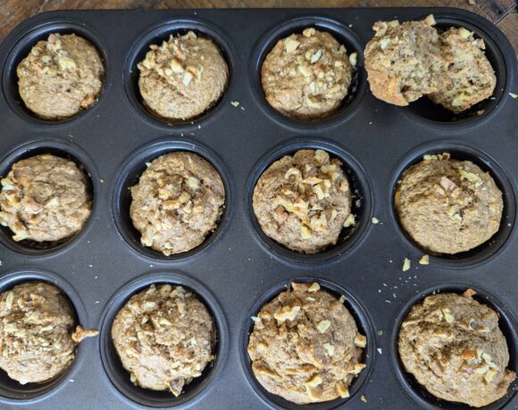 gf banana oatmeal muffins