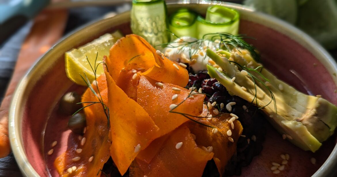 Carrot Smoked Salmon Bowl