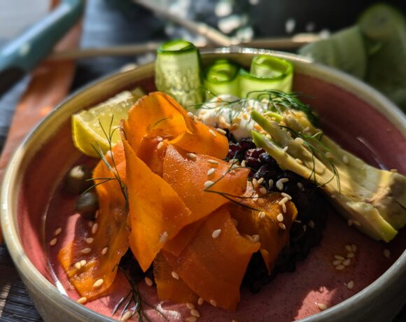 Carrot Smoked Salmon Bowl