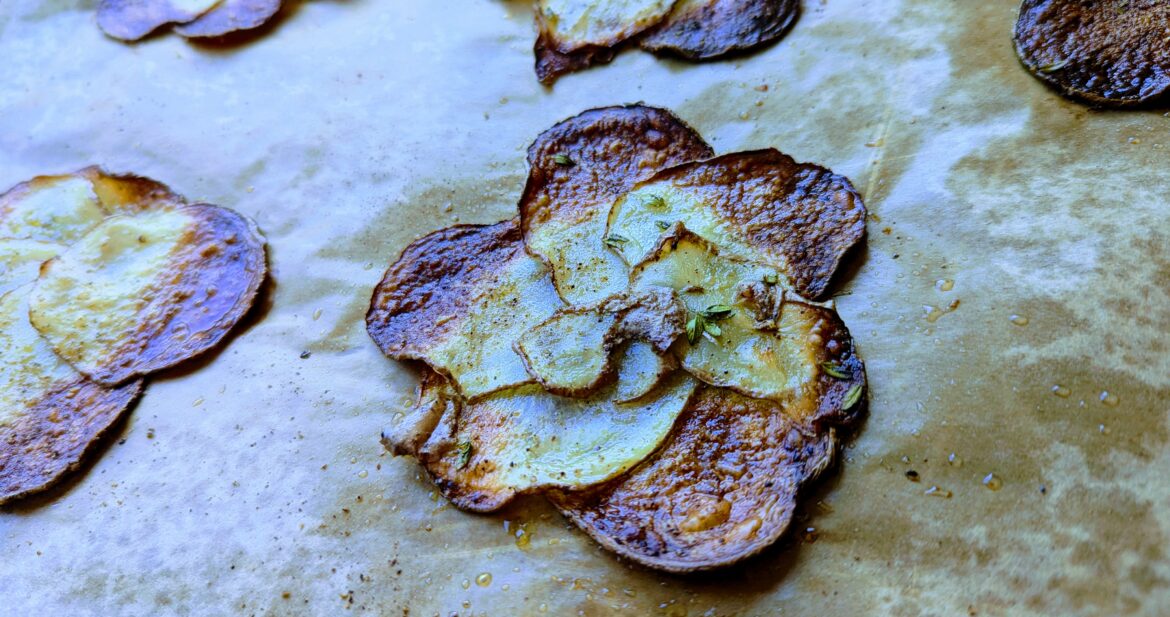 Potato flower galette