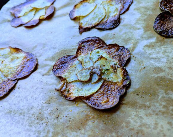 Potato flower galette