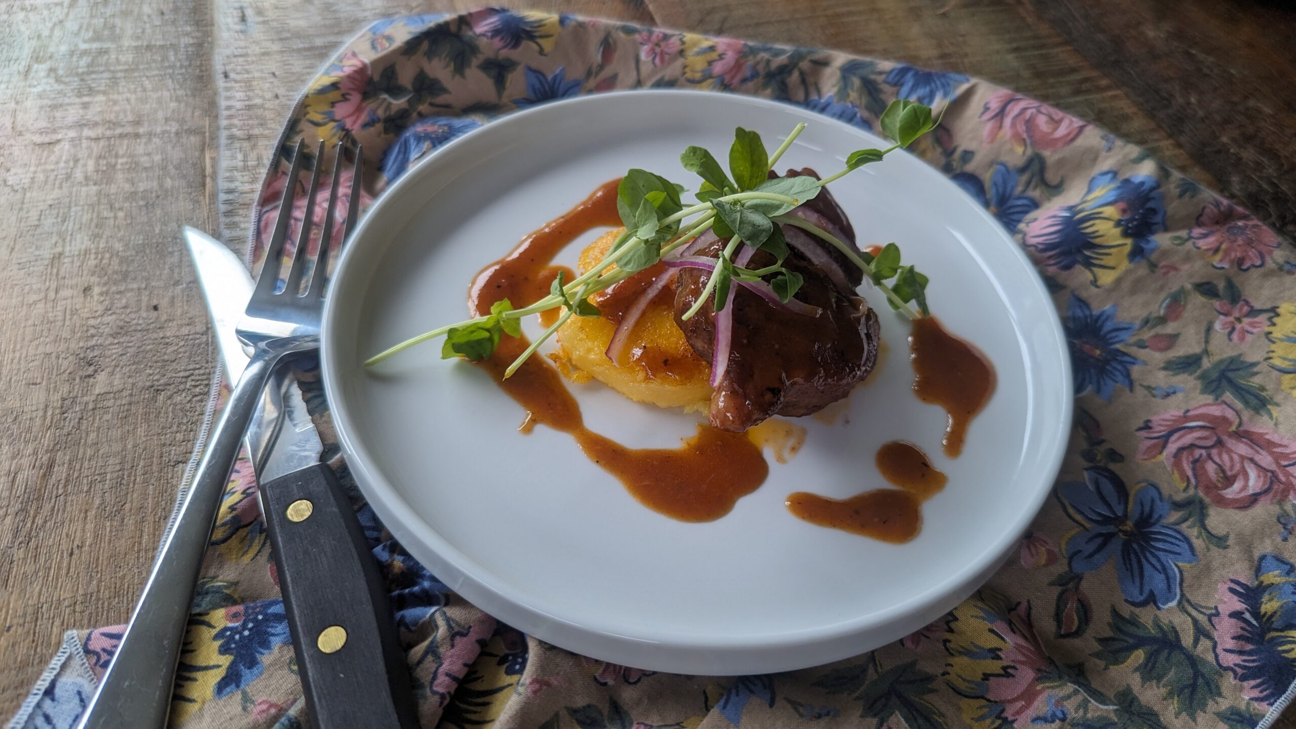 Wine-braised pork with Cherry Miso Glaze {gf}