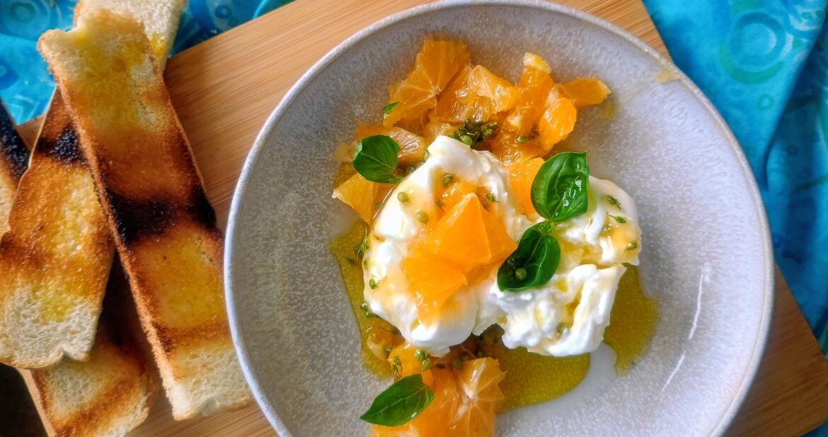 Burrata with Oranges