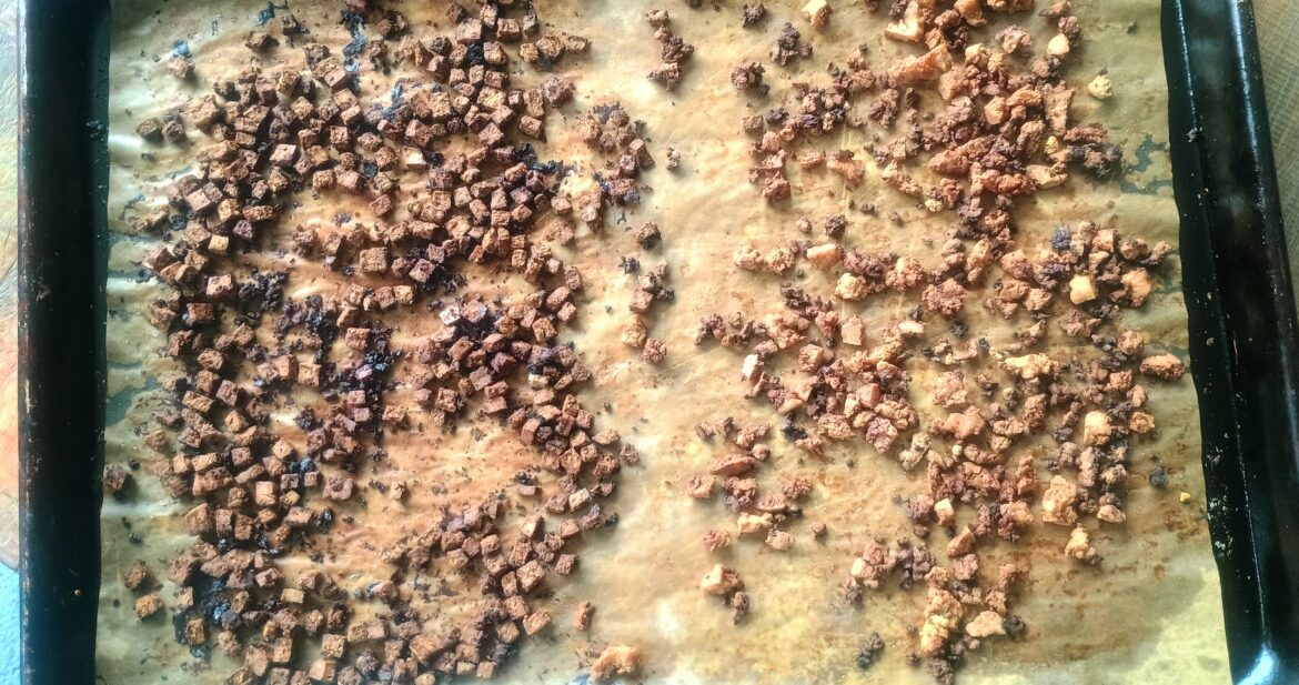 Vegan Bacon Croutons