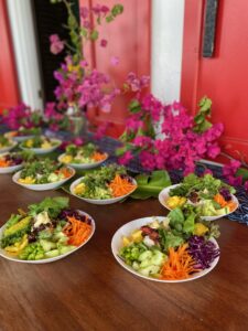 plant based retreat meals