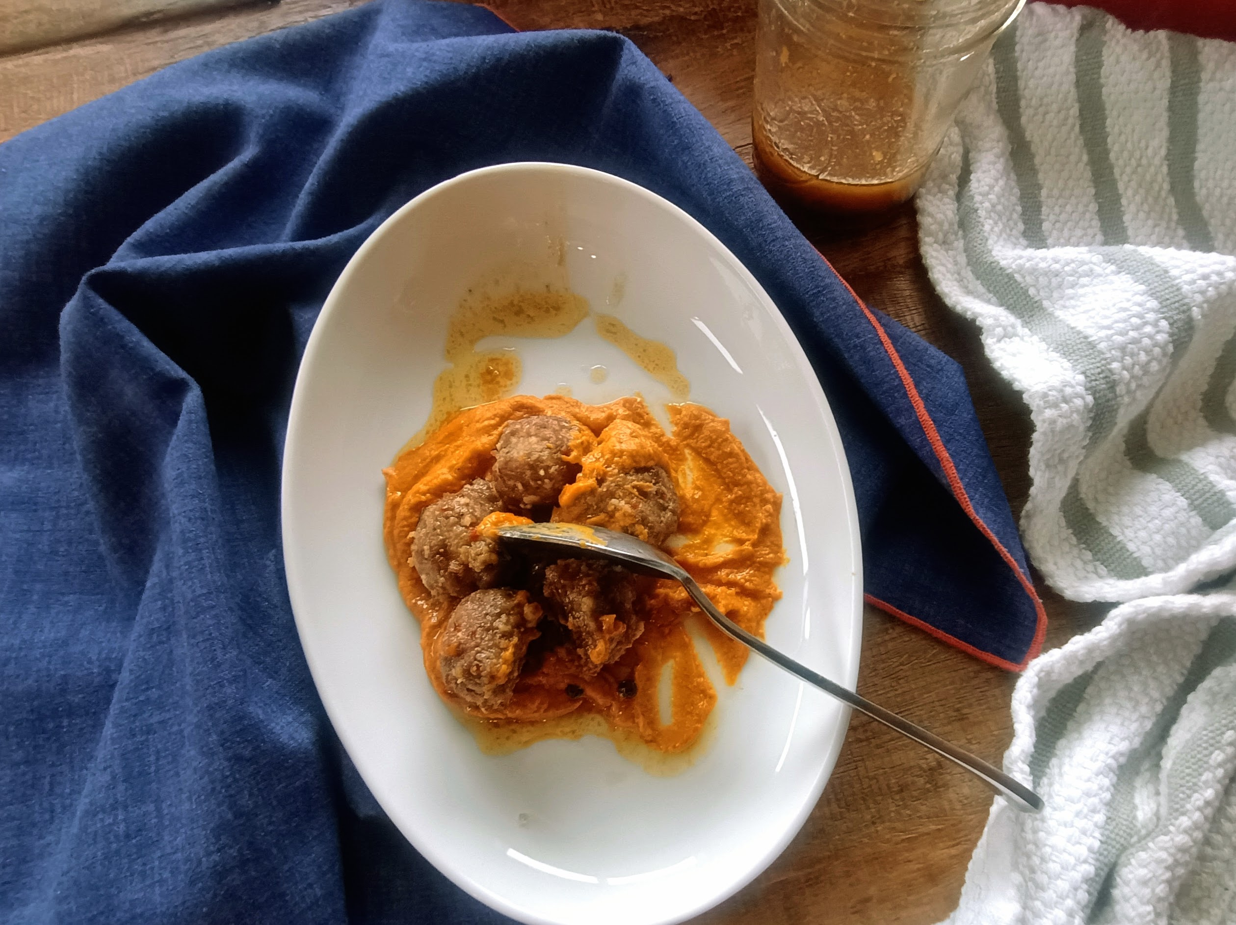 Roasted Garlic Sweet Potato Butter  {gf, v}