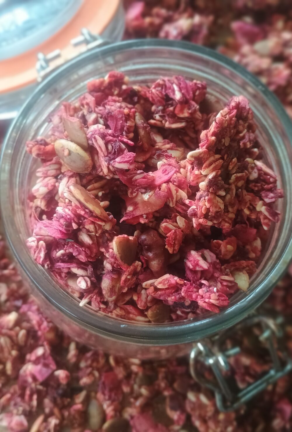 beet ginger granola