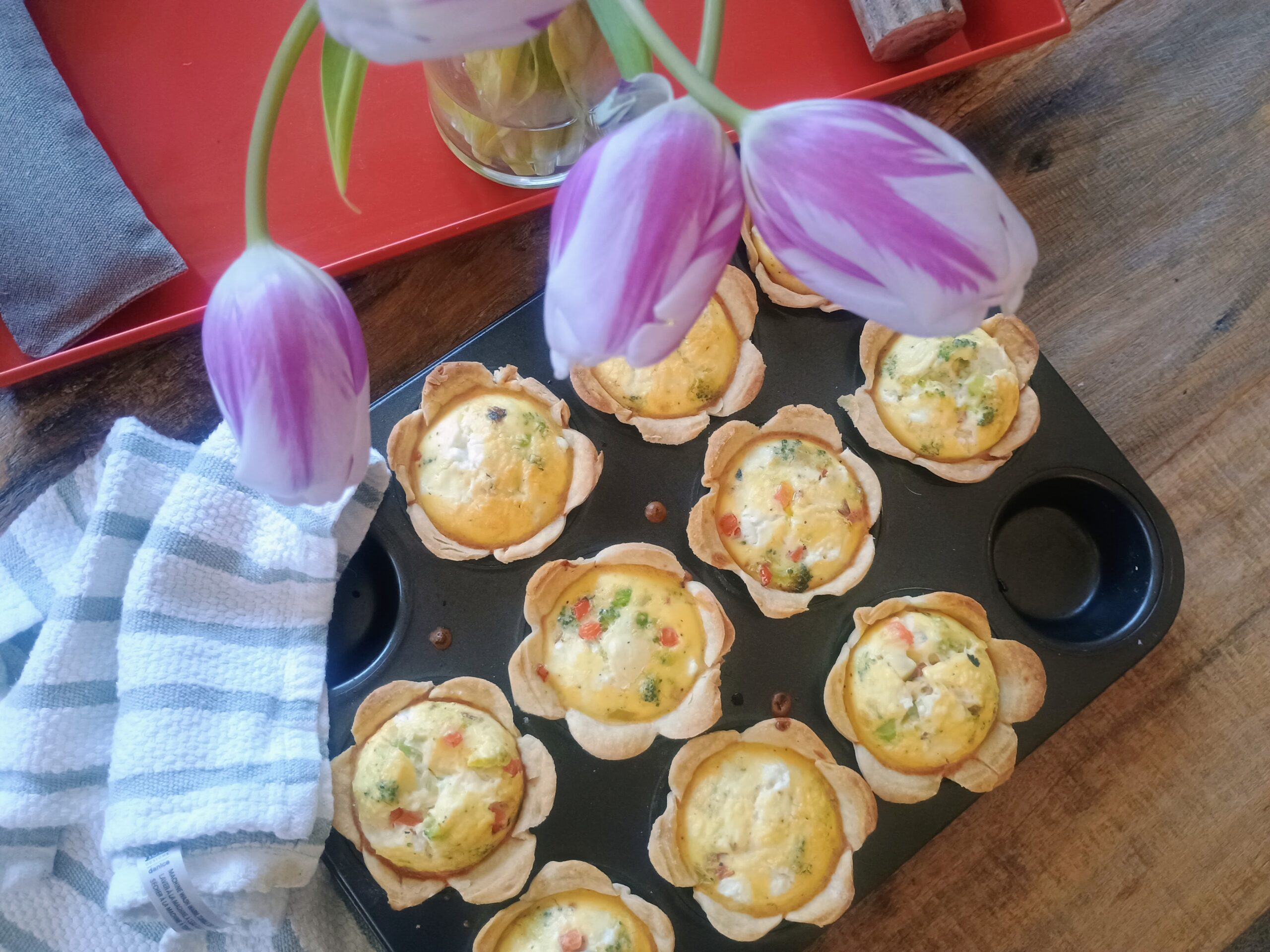 Individual, Mini GF Quiches  {gf, veg}