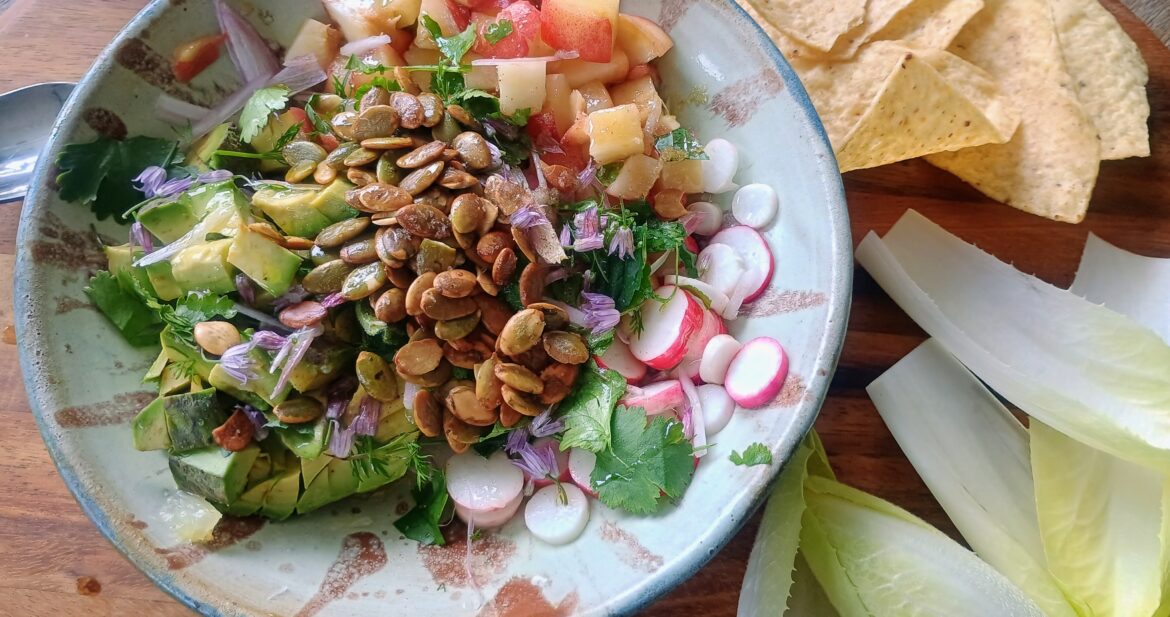 Peach Avocado Salad