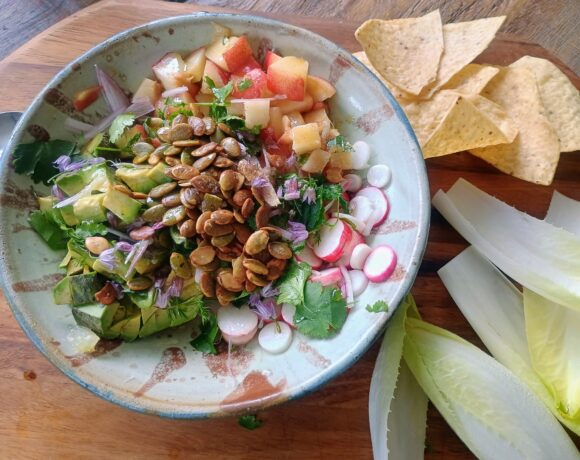 Peach Avocado Salad